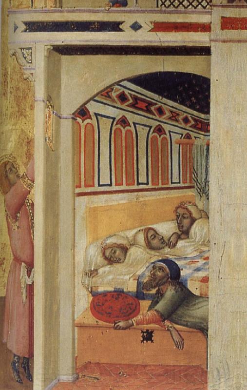 Ambrogio Lorenzetti St. Nikolaus-barmhartighetsgarning Norge oil painting art